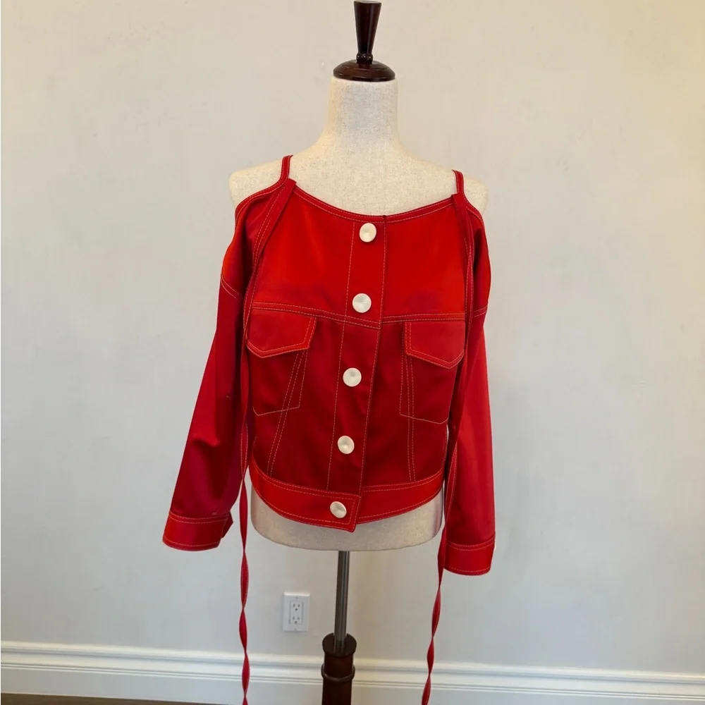 Red Button-Up Matching Set - Picture 4 of 5